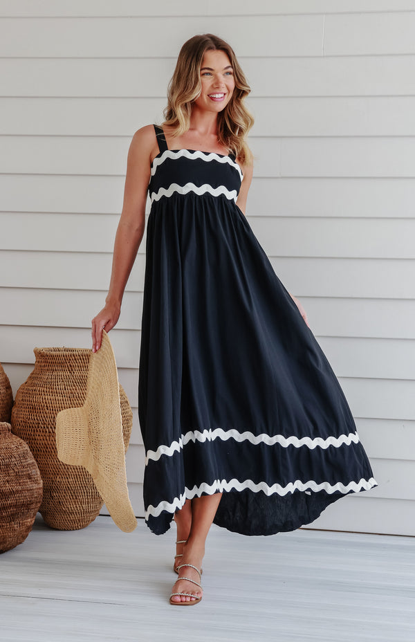 SOLANA DRESS - BLACK