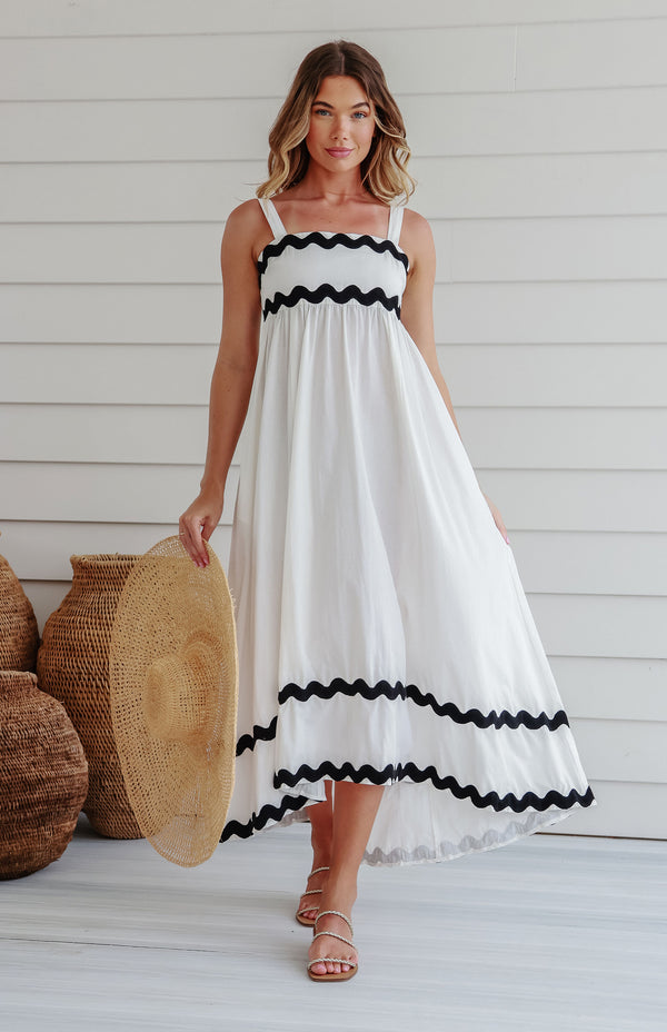 SOLANA DRESS - WHITE