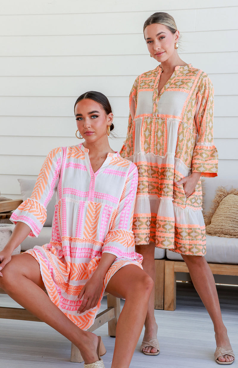 NAHANEE DRESS - ORANGE (PREORDER)