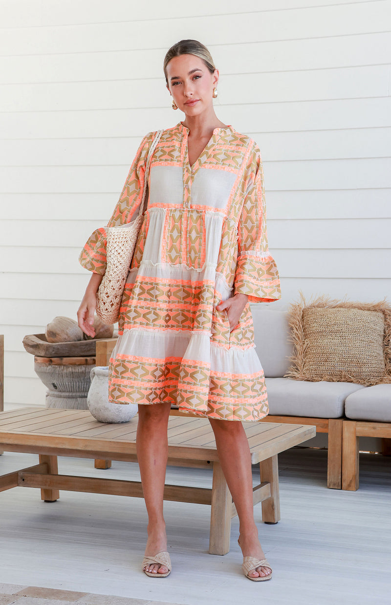 NAHANEE DRESS - ORANGE (PREORDER)