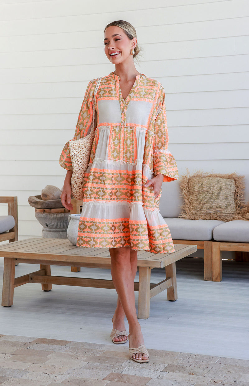NAHANEE DRESS - ORANGE (PREORDER)