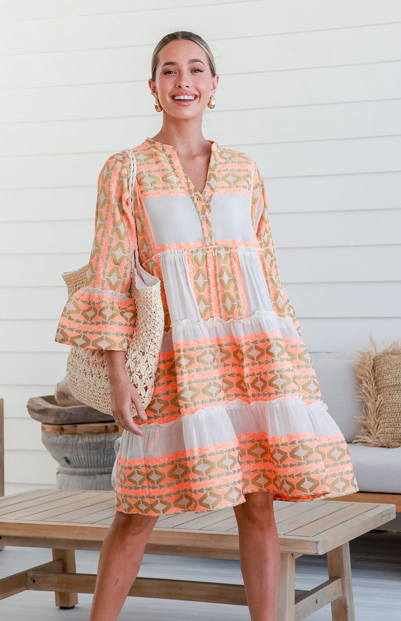 NAHANEE DRESS - ORANGE (PREORDER)
