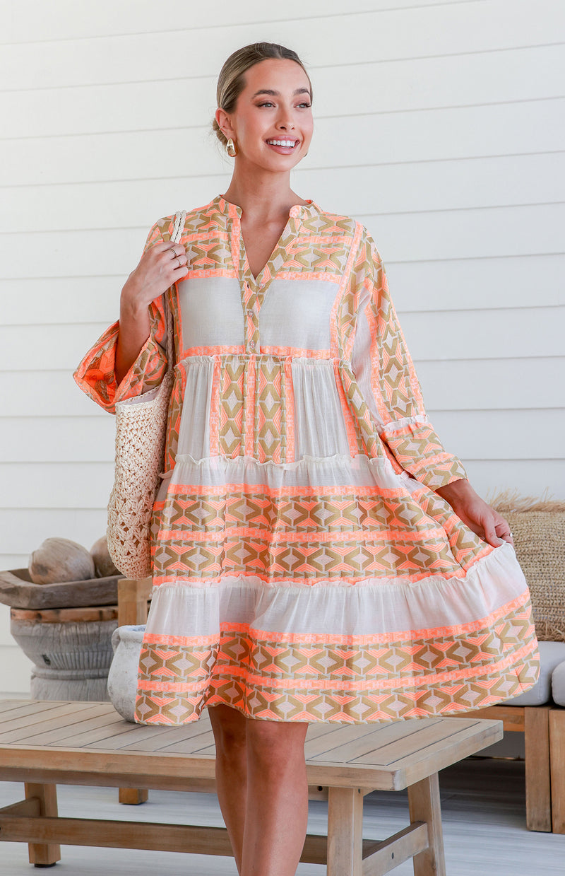 NAHANEE DRESS - ORANGE (PREORDER)