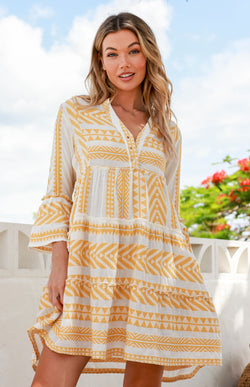 MOROCCO DRESS - LATTE