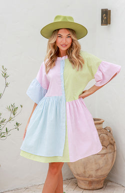 REGGIE DRESS - MULTI