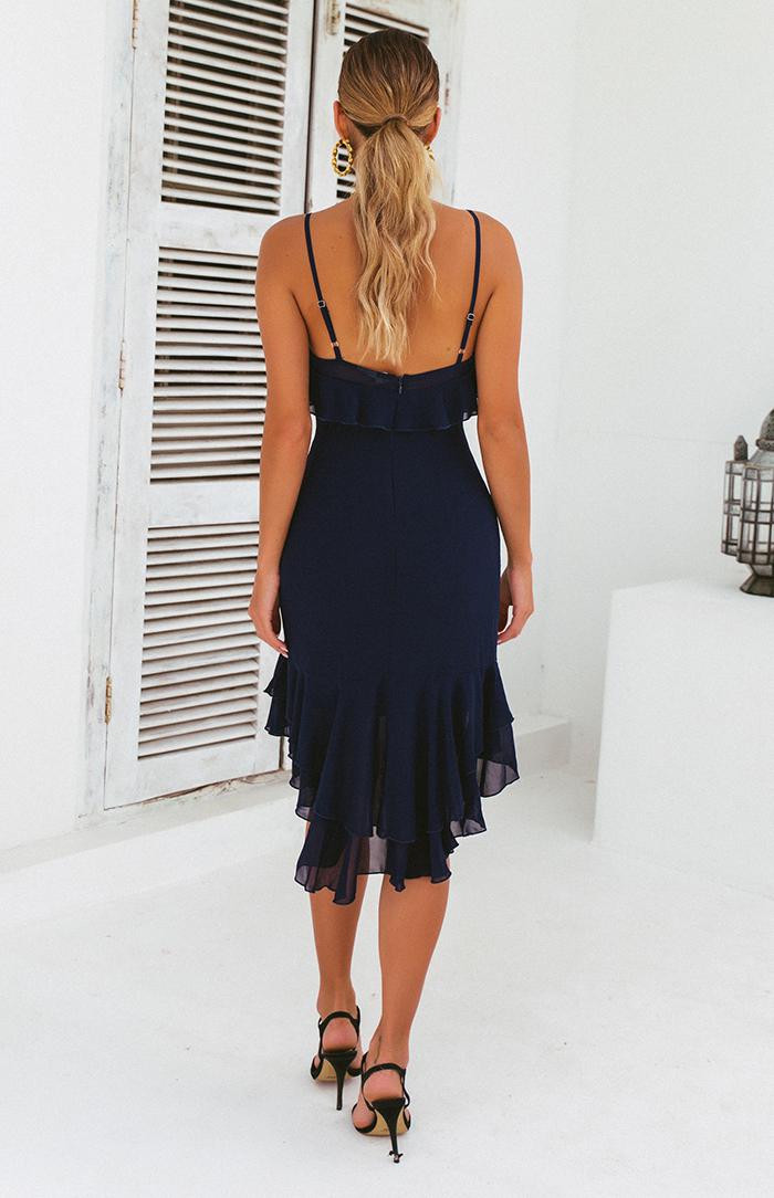 AVISHA DRESS - NAVY