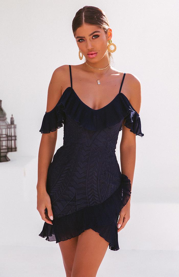 PRESTON DRESS - NAVY