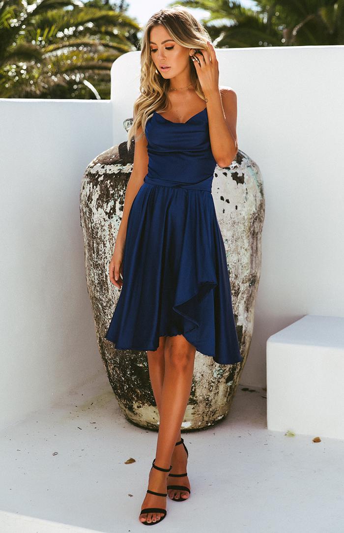 KOHLI DRESS - NAVY