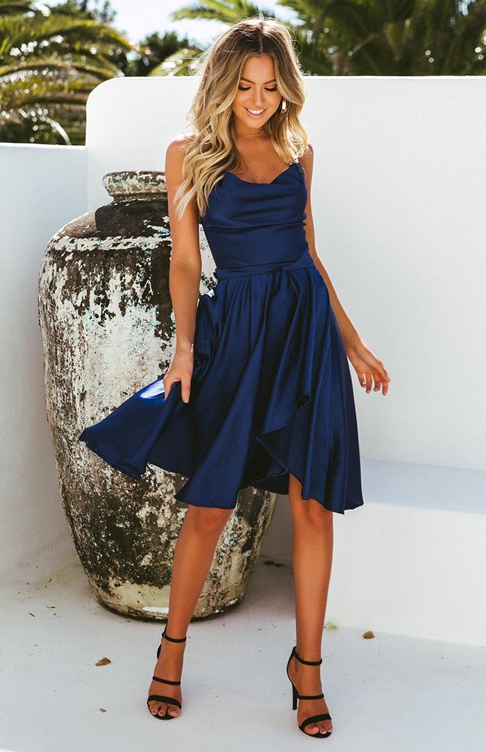 KOHLI DRESS - NAVY