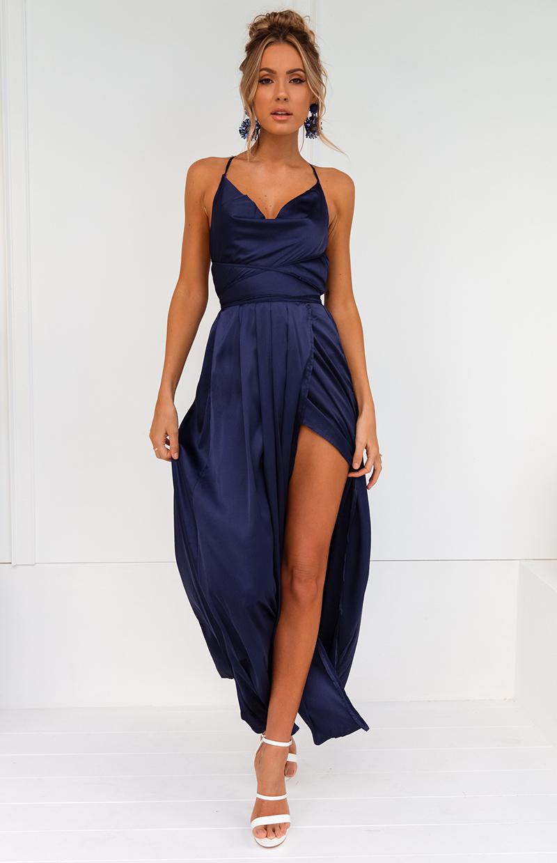 NINA MAXI - NAVY