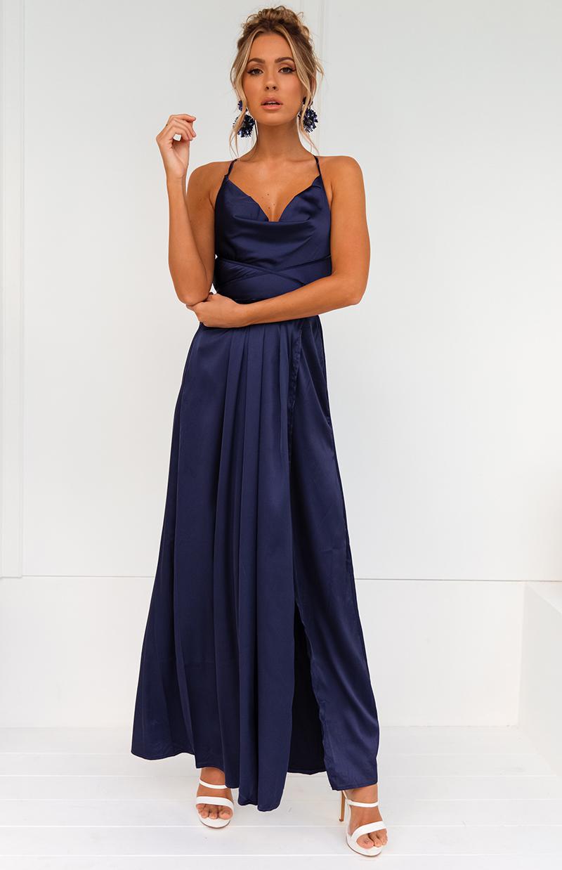 NINA MAXI - NAVY