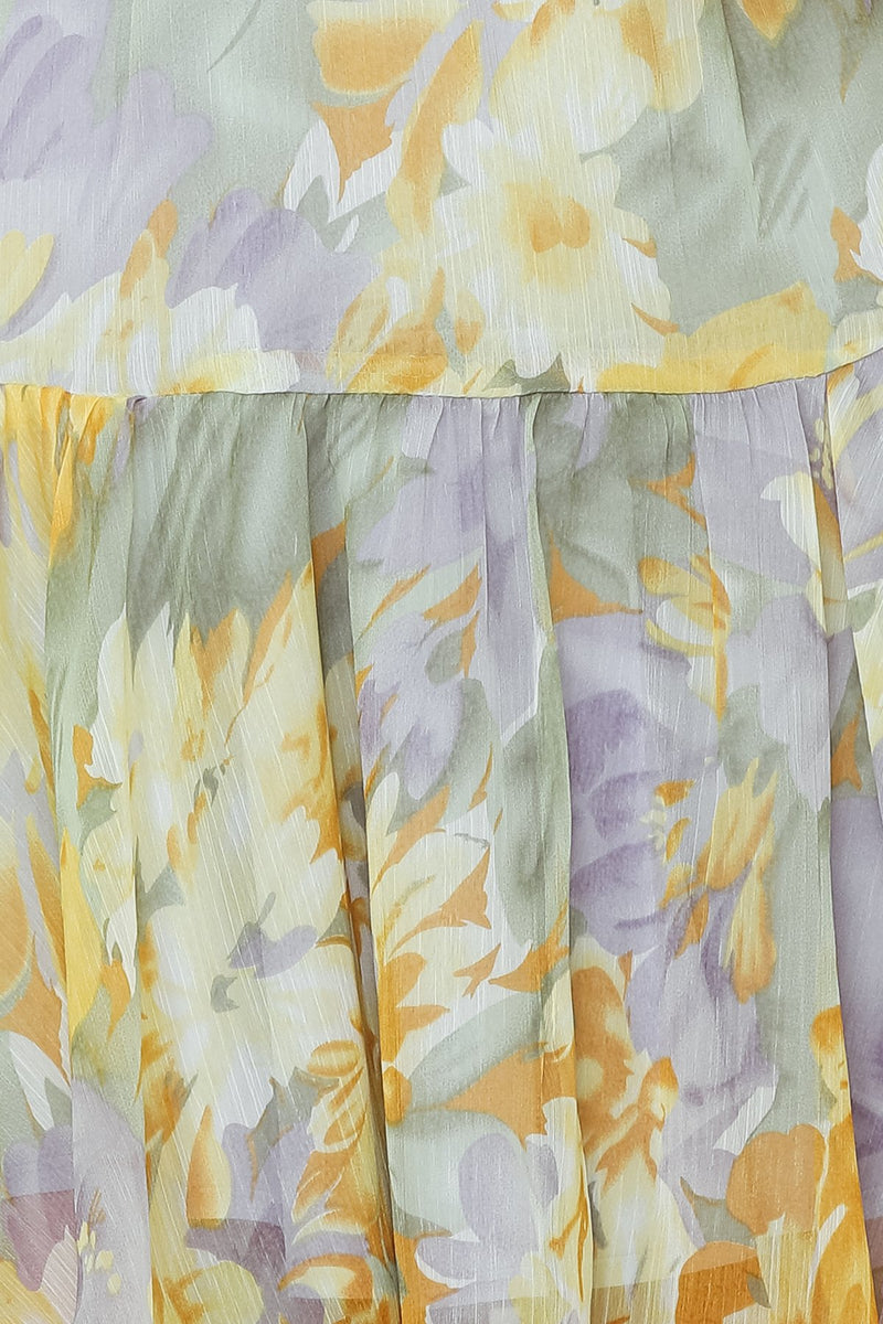 ANTONIA DRESS - YELLOW PRINT