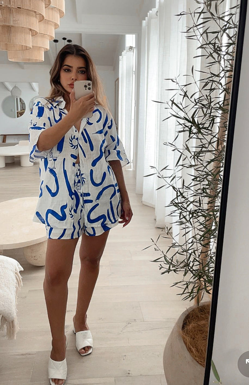 THINKER SET - BLUE/WHITE