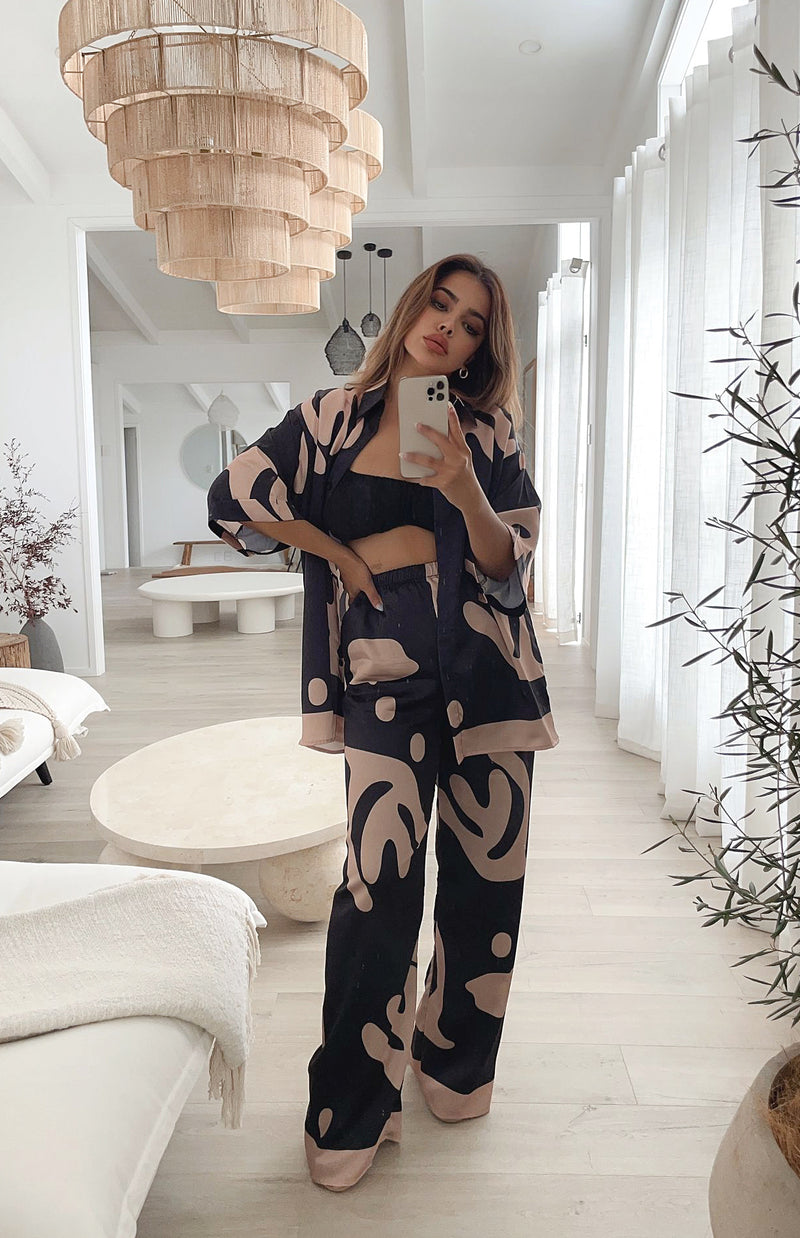 UMALAS SET - BLACK/BEIGE