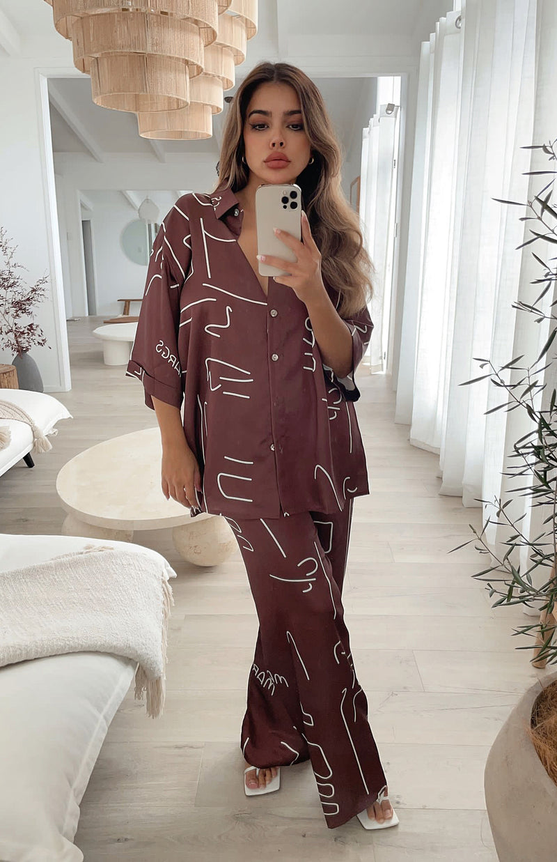REVOLVE SET CHOCOLATE chiffonboutique