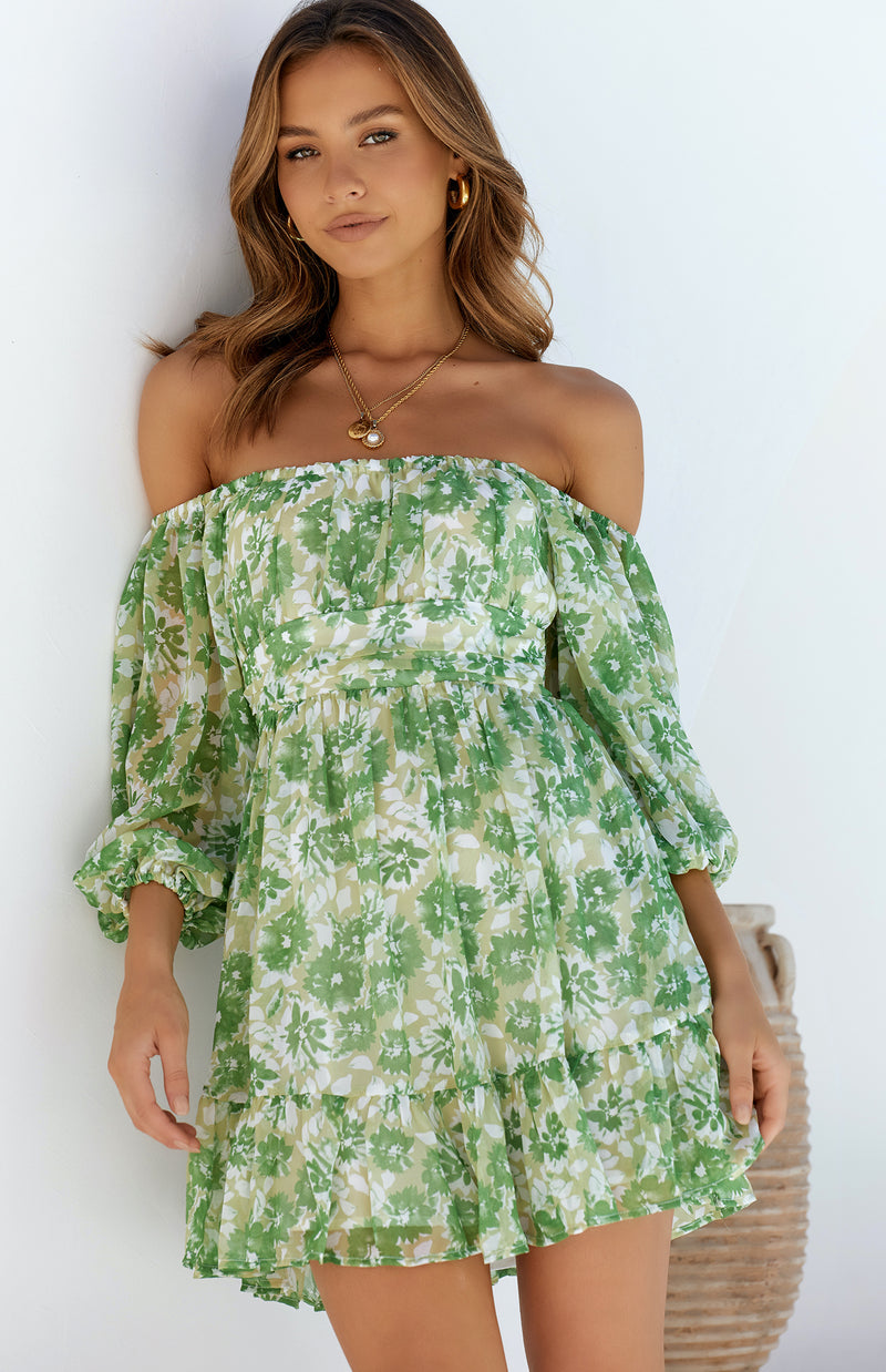 MAMACITA DRESS - GREEN PRINT