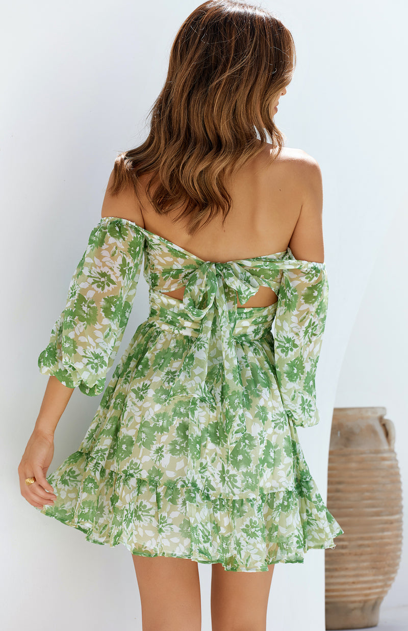 MAMACITA DRESS - GREEN PRINT