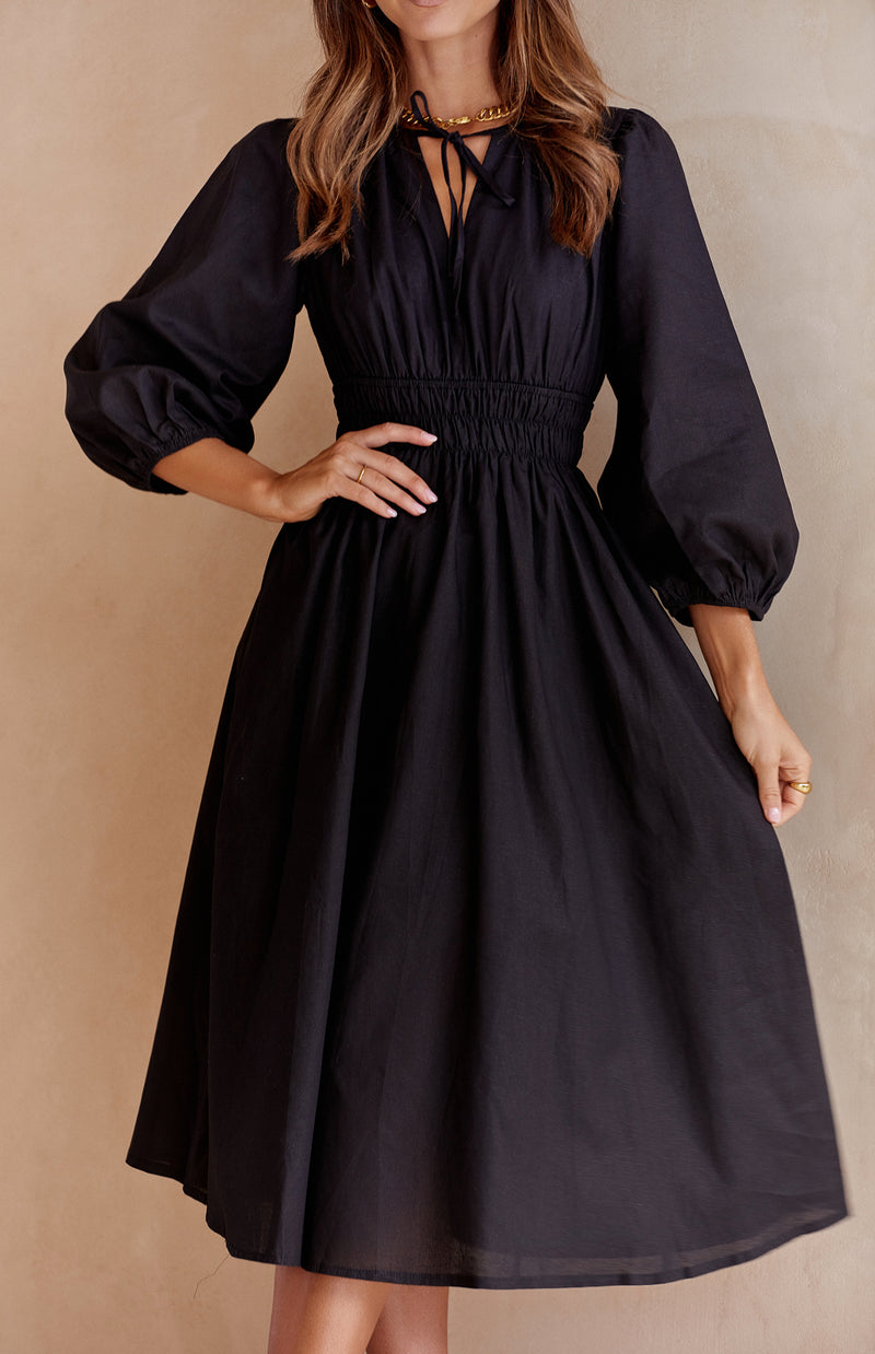 MEENA DRESS - BLACK
