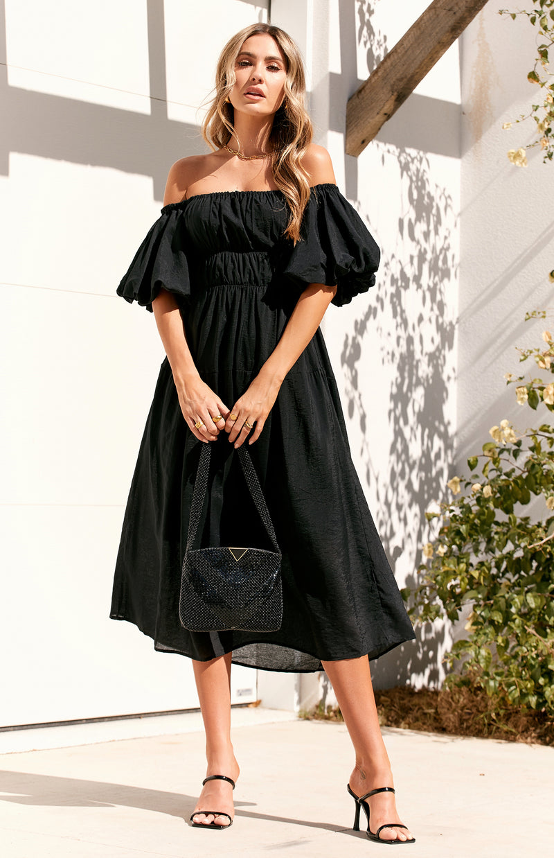 CAMPER DRESS - BLACK
