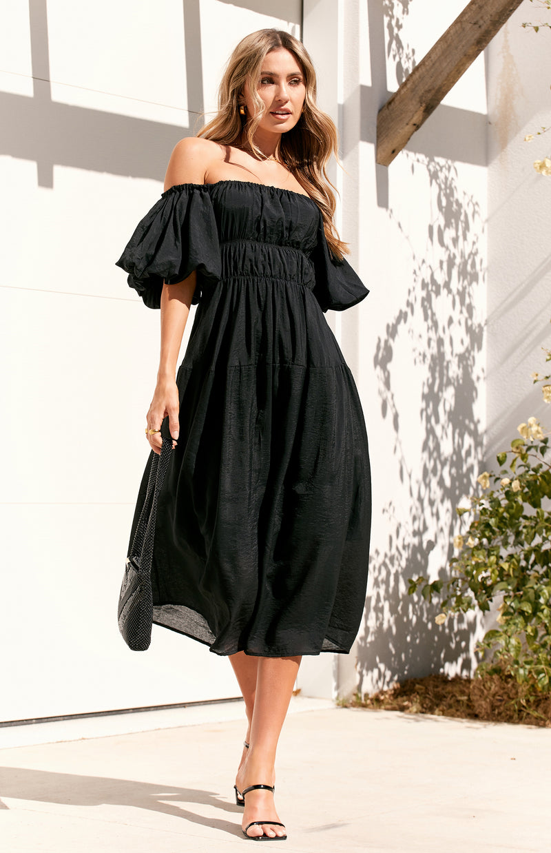 CAMPER DRESS - BLACK