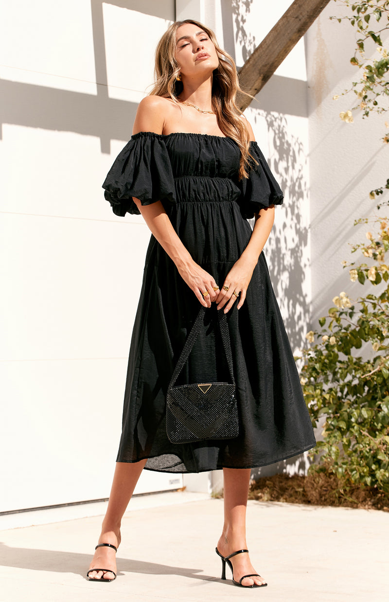 CAMPER DRESS - BLACK