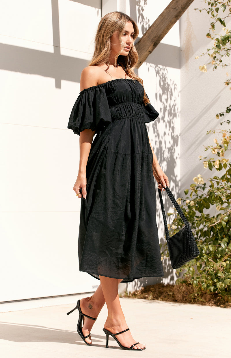 CAMPER DRESS - BLACK