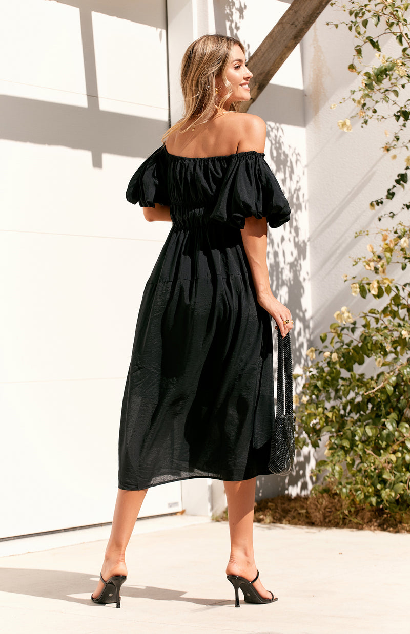 CAMPER DRESS - BLACK