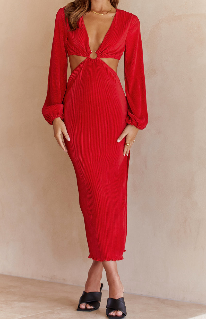 MALIKA DRESS - RED