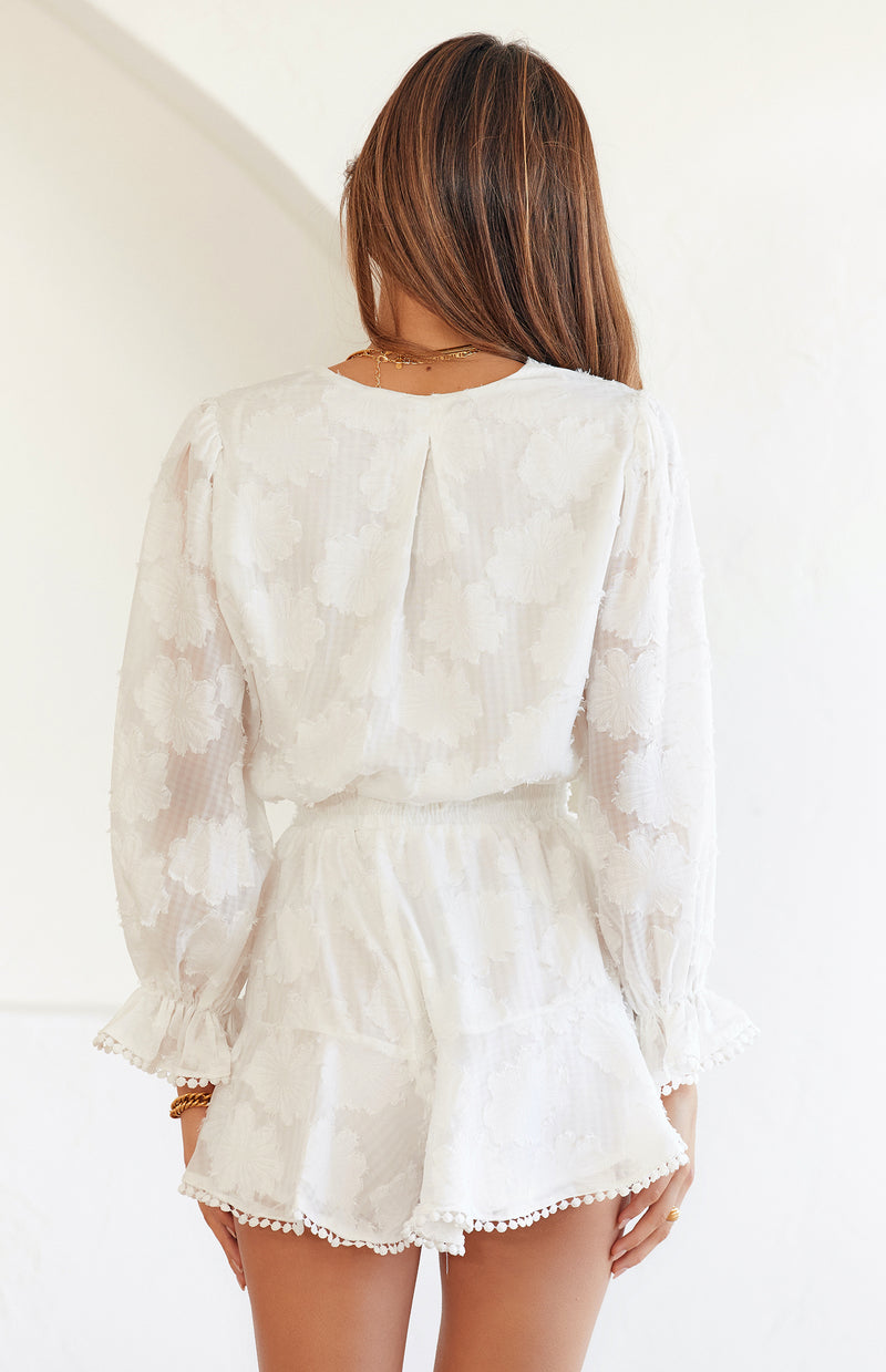 HARLOW PLAYSUIT - WHITE
