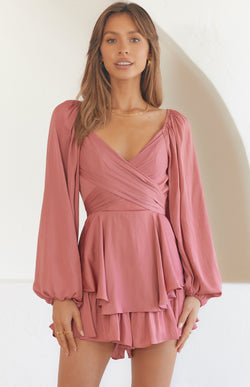 TEMPLE PLAYSUIT - ROSE