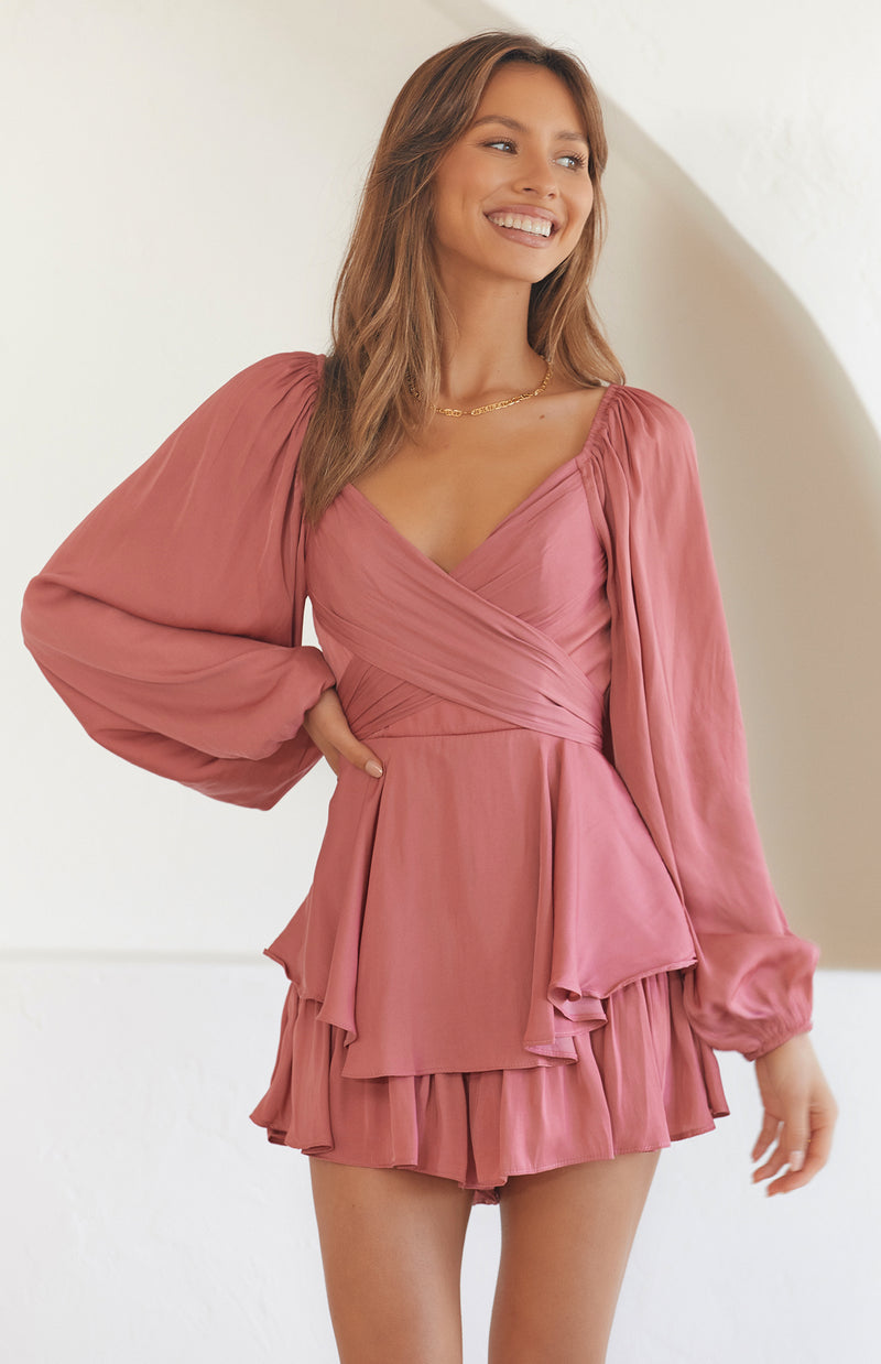 TEMPLE PLAYSUIT - ROSE