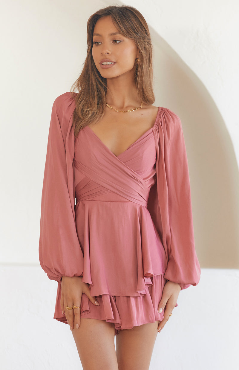 TEMPLE PLAYSUIT - ROSE
