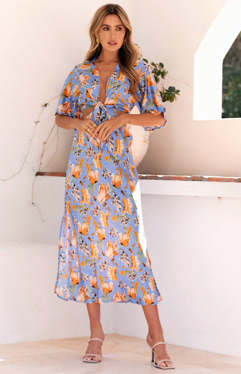 WOODSTOCK DRESS - BLUE PRINT