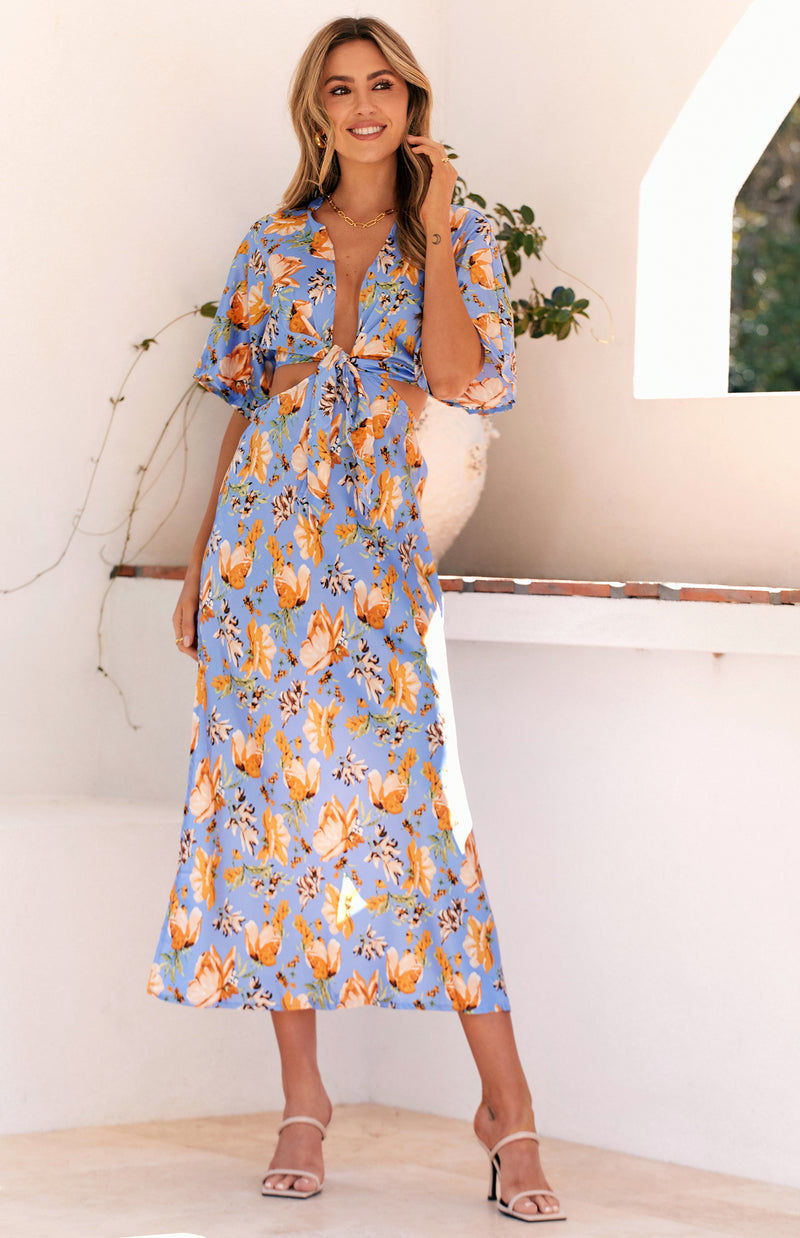 WOODSTOCK DRESS - BLUE PRINT