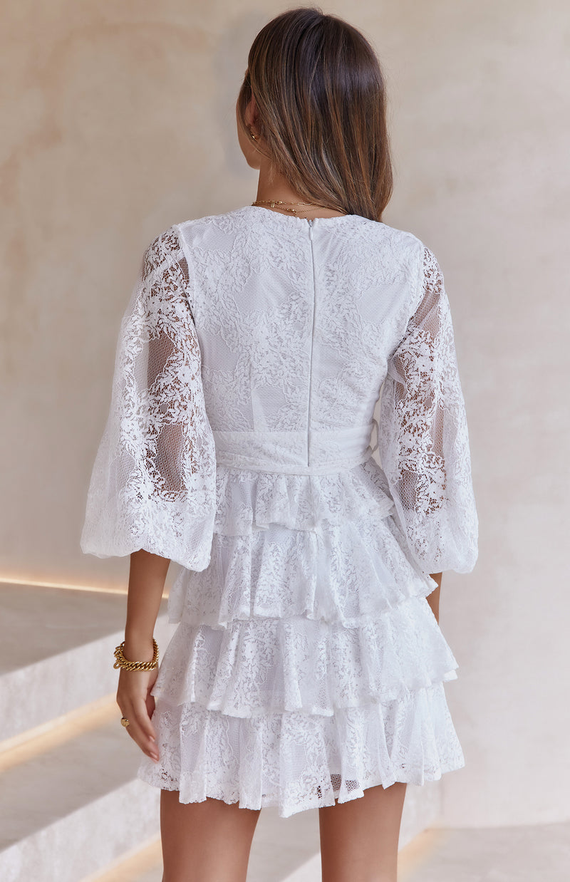 KRISTA LACE DRESS - WHITE