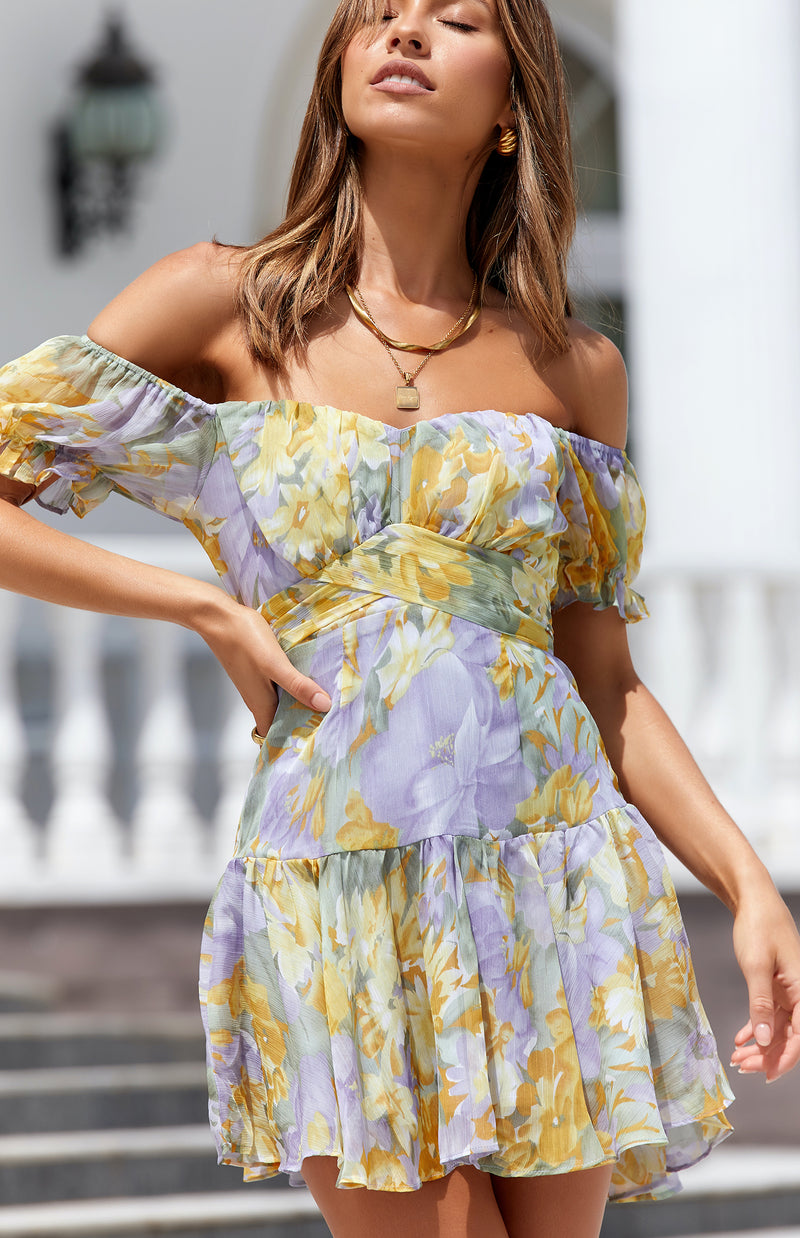 ANTONIA DRESS - YELLOW PRINT
