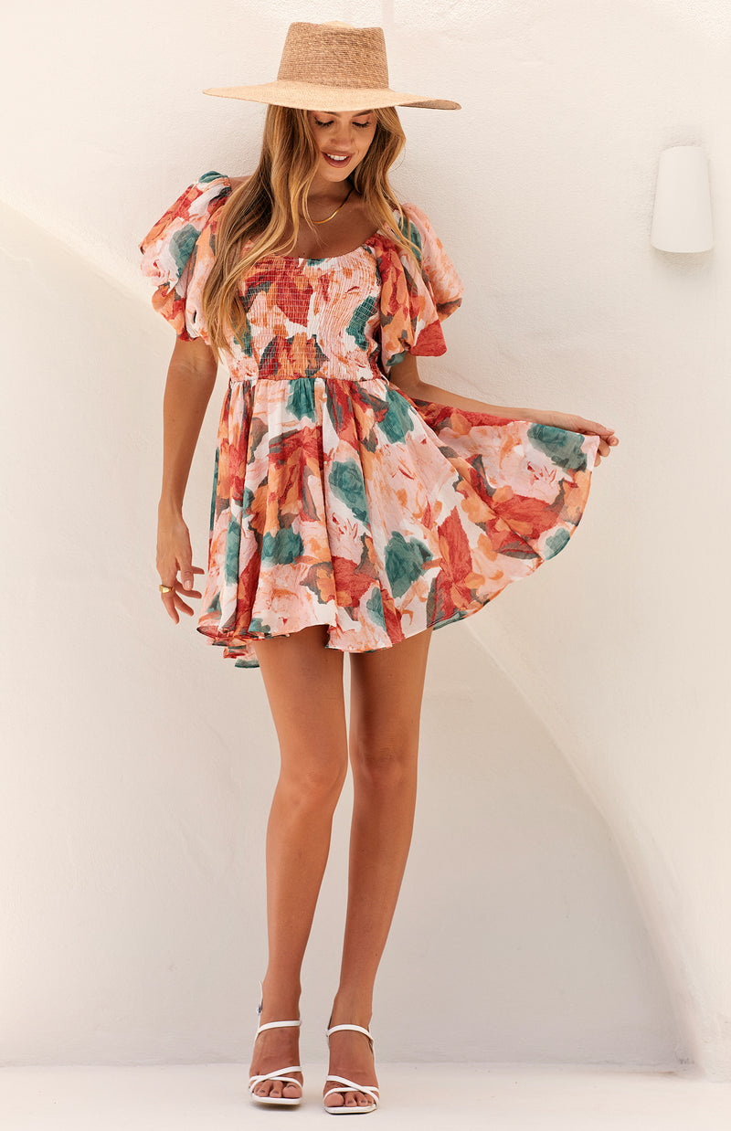 AYSE DRESS - RED PRINT
