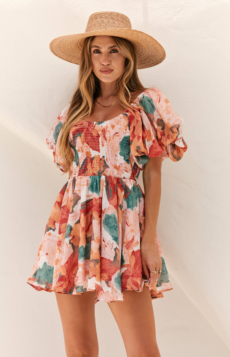 AYSE DRESS - RED PRINT