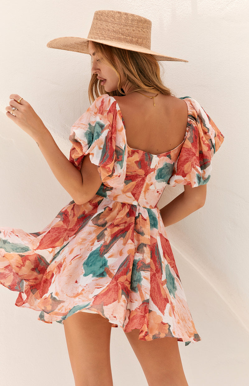 AYSE DRESS - RED PRINT