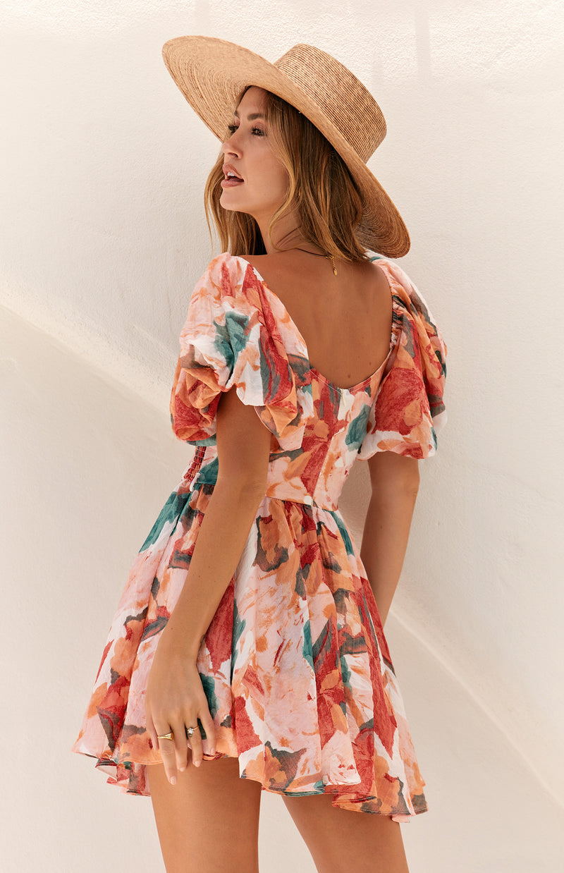 AYSE DRESS - RED PRINT