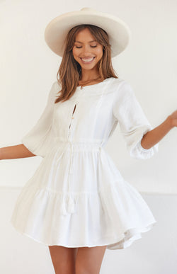 CARGO DRESS - WHITE
