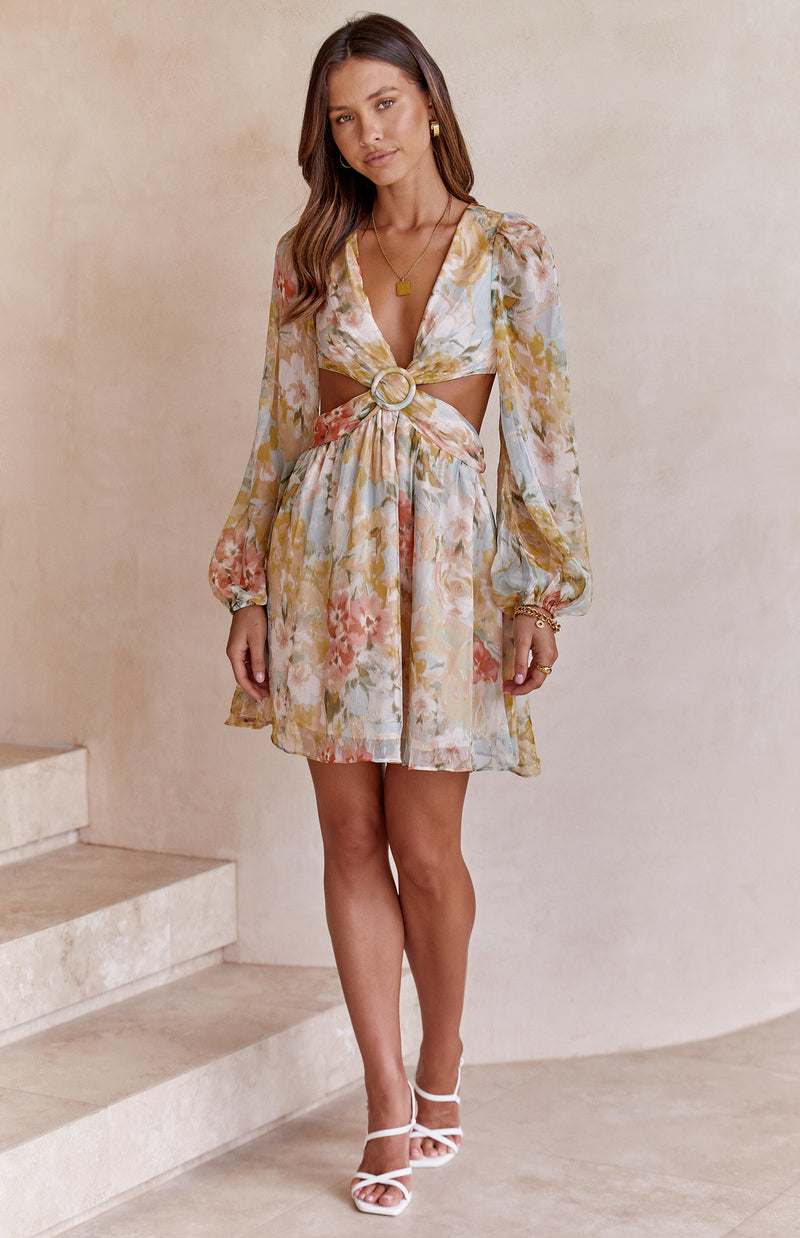 ABBIE DRESS - YELLOW PRINT