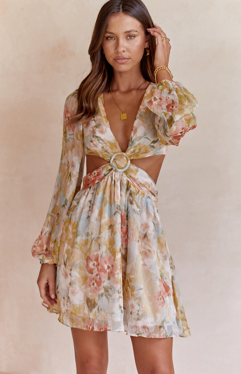ABBIE DRESS - YELLOW PRINT