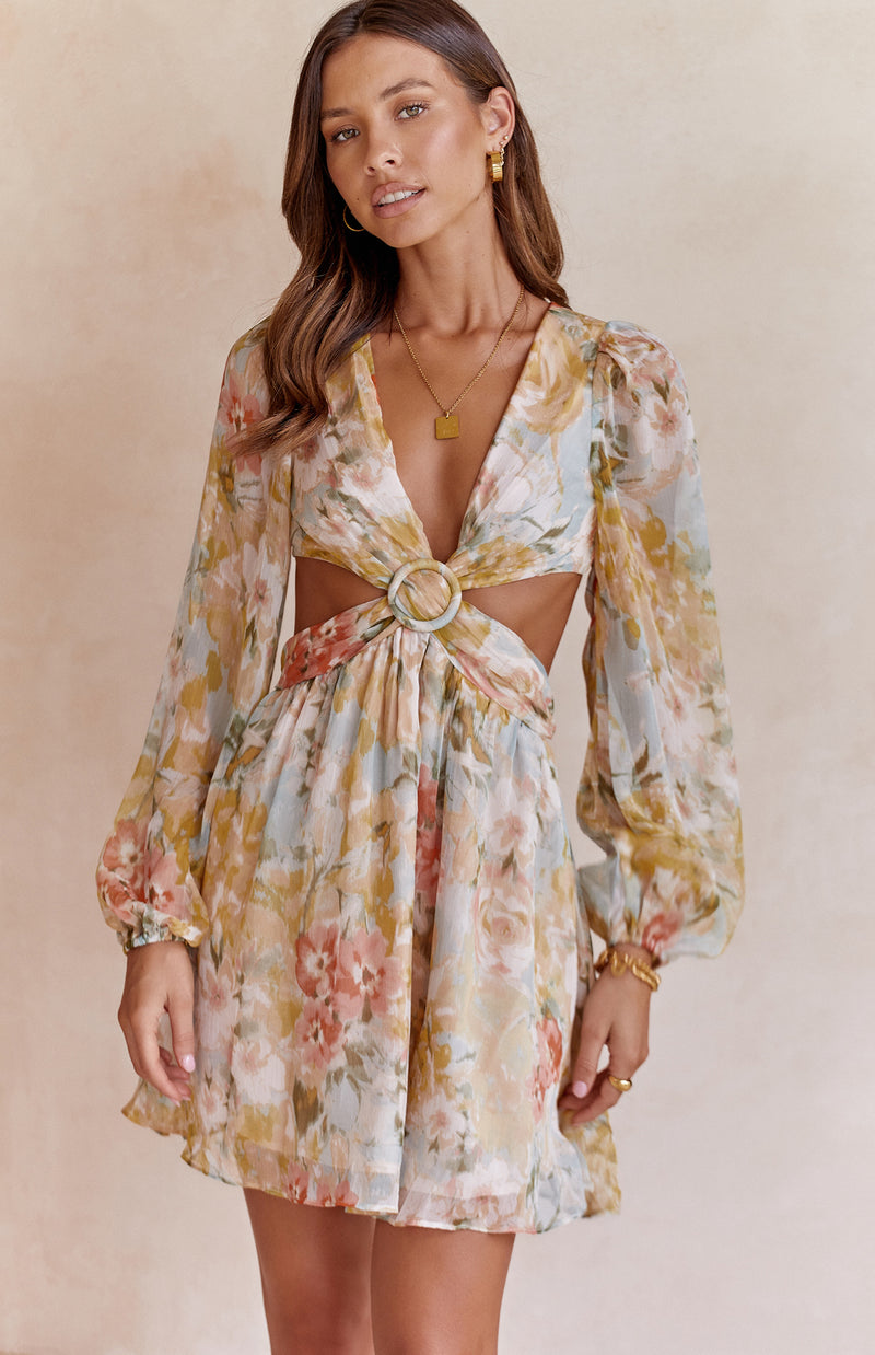 ABBIE DRESS - YELLOW PRINT