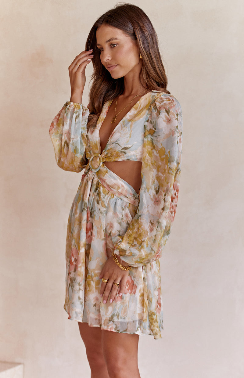 ABBIE DRESS - YELLOW PRINT