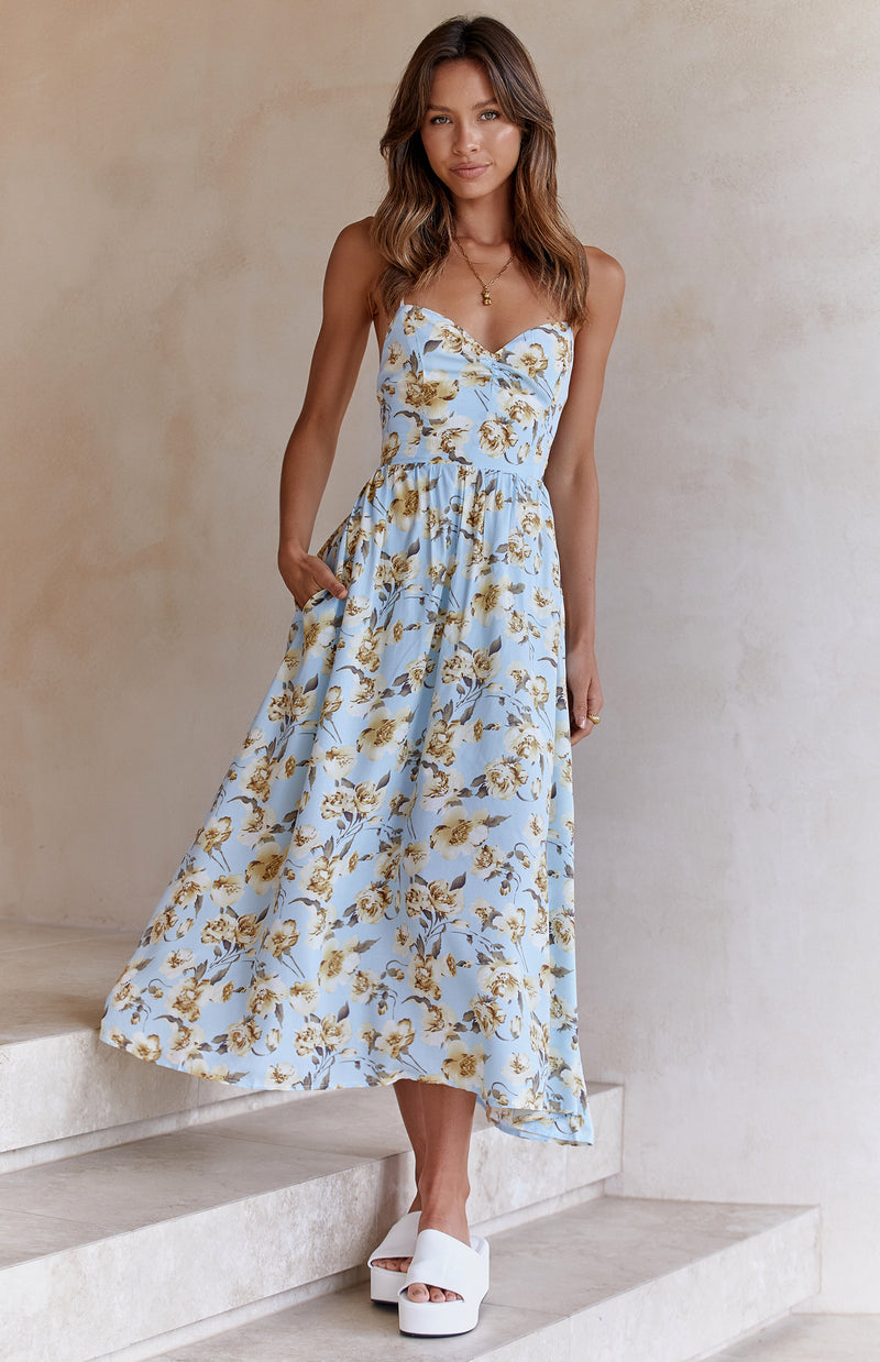 GLASSHOUSE DRESS - BLUE PRINT