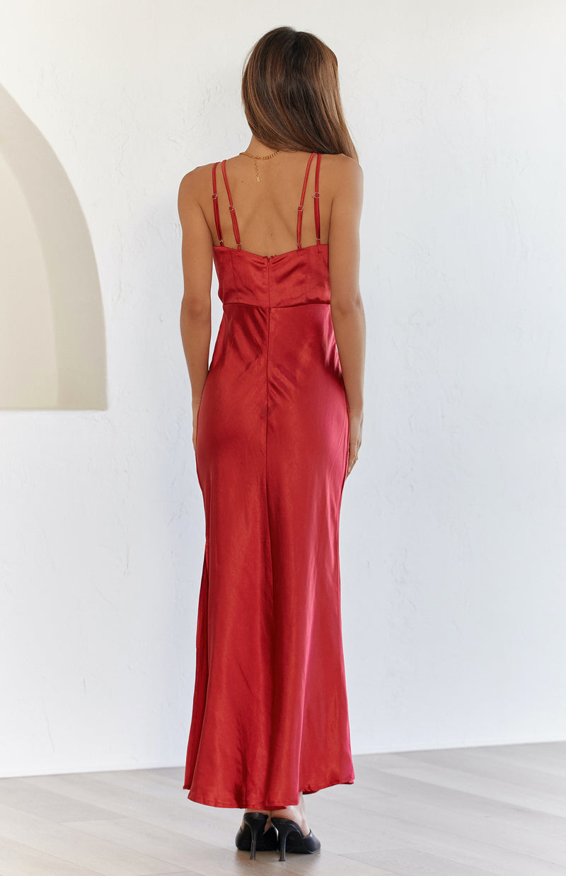 CLEO DRESS - WINE