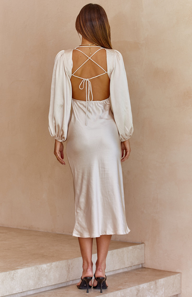 ADDY DRESS - CHAMPAGNE