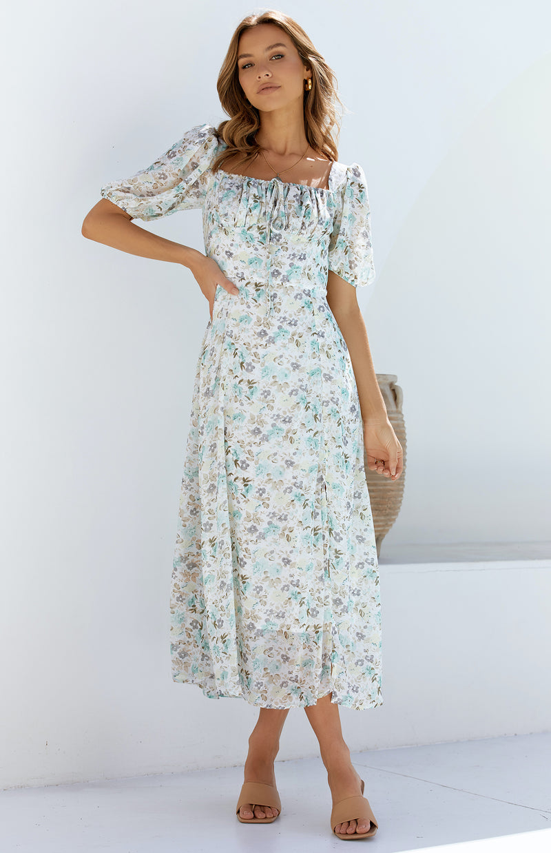 MUTRA DRESS - WHITE PRINT