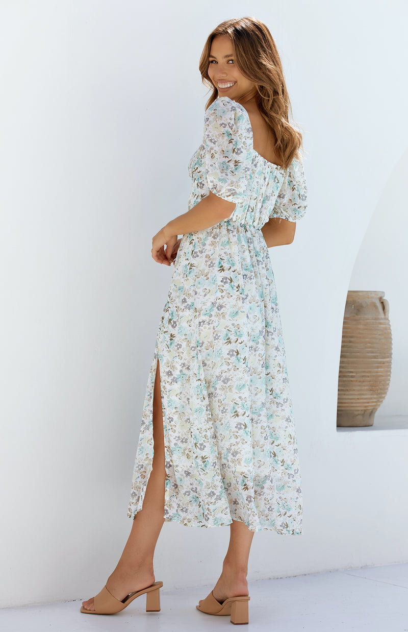 MUTRA DRESS - WHITE PRINT